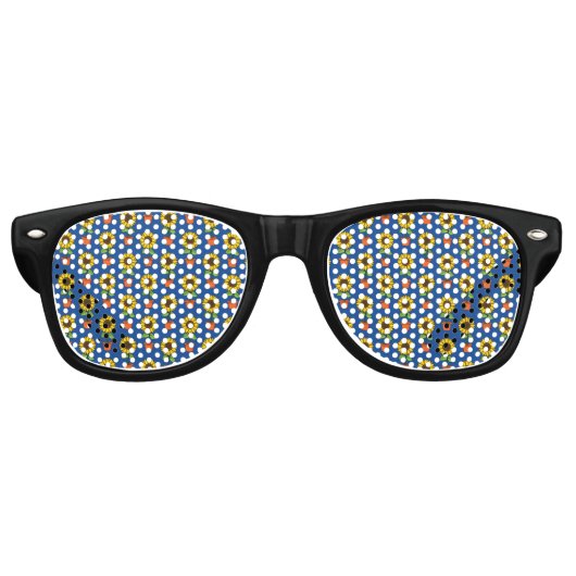Sonnenblume Pflanze in einem Topf Partybrille (Vorderseite)