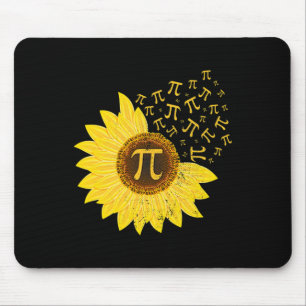 Sonnenblume Pi Tag 3.14 März 14. Math Lehrer Vint Mousepad