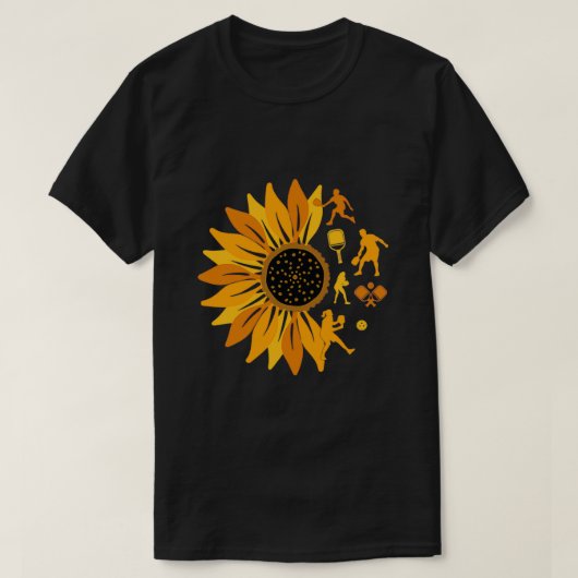 Sonnenblume Pickleball T-Shirt (Design vorne)