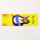 Sonnenblume Pinguin Yoga Mat Yogamatte (Vorderseite (Horizontal))