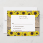 Sonnenblume Pink Butterfly Baby Dusche UAWG RSVP Karte (Rückseite)