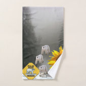 Sonnenblume Polar Bär Blumenhandtuch Sets (Handtuch)