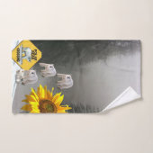 Sonnenblume Polar Bär Blumenhandtuch Sets (Handtuch)