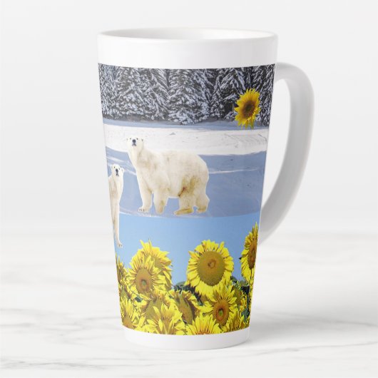 Sonnenblume Polar Bärentove Latte Tasse (Rechte Ecke)