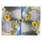 Sonnenblume Polar Bear Bloral Tableclout Tischdecke (Vorderseite (Horizontal))