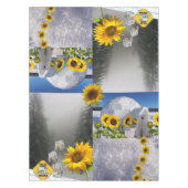 Sonnenblume Polar Bear Bloral Tableclout Tischdecke (Vorderseite)