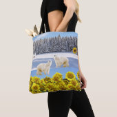 Sonnenblume Polar Bear Tote Beutel Tasche (Von Nahem)