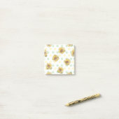 Sonnenblume Polka Dot Sticky Notes Post-it Klebezettel (Auf Schreibtisch)