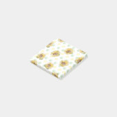 Sonnenblume Polka Dot Sticky Notes Post-it Klebezettel (angewinkelt)