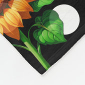 Sonnenblume Polka Dots Fleecedecke (Ecke)