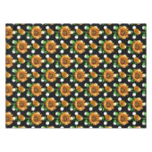 Sonnenblume Polka Dots Tischdecke (Vorderseite (Horizontal))