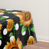 Sonnenblume Polka Dots Tischdecke (Beispiel)