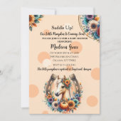 Sonnenblume Pony Horse Einladung (Vorderseite)