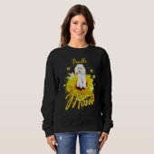 Sonnenblume Poodle Mama Hund Mutter Sweatshirt (Vorne ganz)
