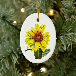 Sonnenblume Positive Ermutigung Keramik Ornament