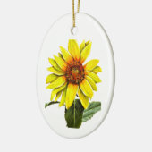 Sonnenblume Positive Ermutigung Keramik Ornament (Links)