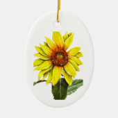 Sonnenblume Positive Ermutigung Keramik Ornament (Vorne)