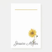 Sonnenblume Post-it Klebezettel (Vorderseite)