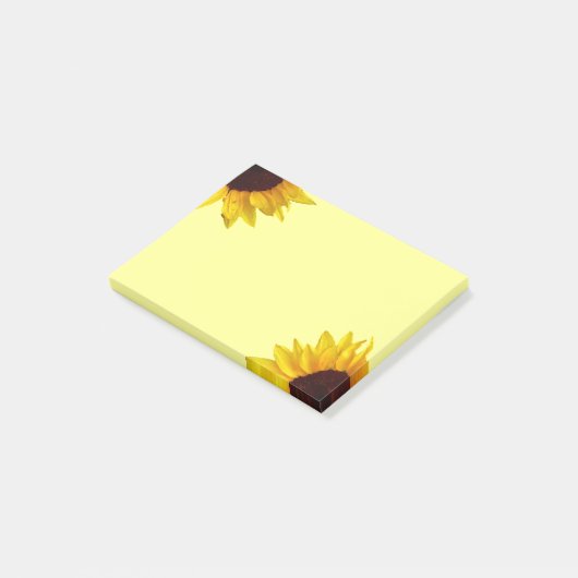 Sonnenblume Post-it Klebezettel (angewinkelt)