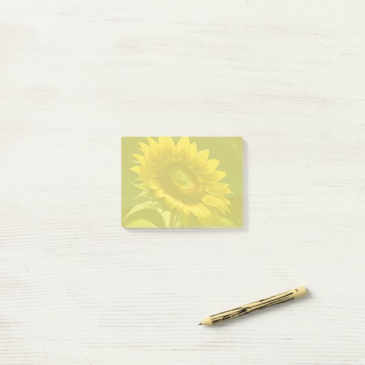 Sonnenblume Post-it Klebezettel (Auf Schreibtisch)