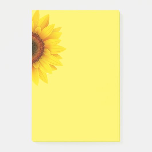 Sonnenblume Post-it Klebezettel (Vorderseite)