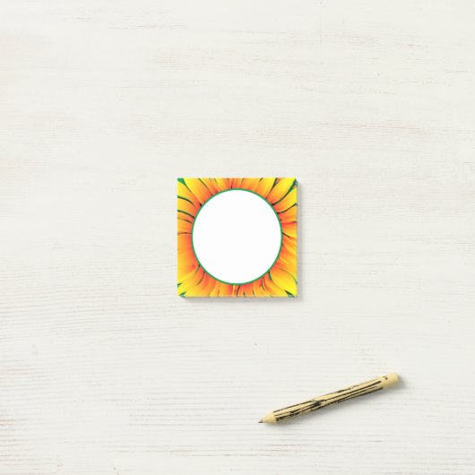 Sonnenblume Post it Notes Sunshine Post-it Klebezettel (Auf Schreibtisch)