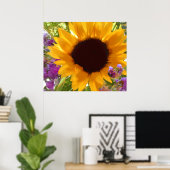 Sonnenblume Poster (Heimbüro)