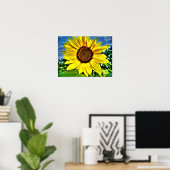 Sonnenblume Poster (Heimbüro)