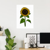 Sonnenblume Poster (Heimbüro)