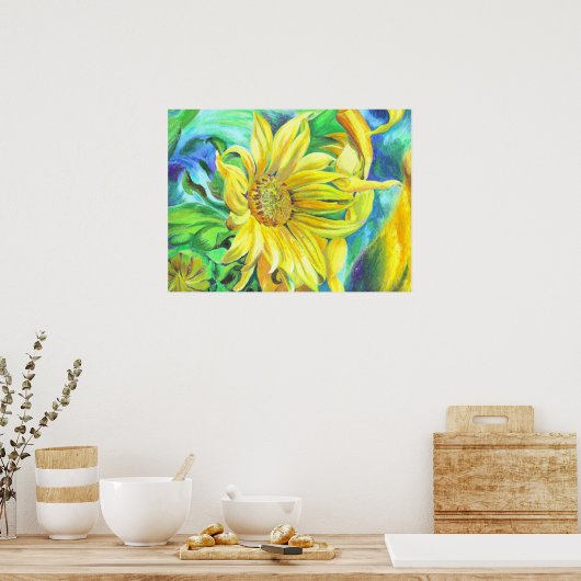Sonnenblume Poster (Küche)