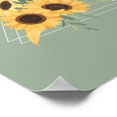Sonnenblume Poster (Ecke)