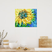 Sonnenblume Poster (Küche)