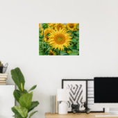 Sonnenblume Poster (Heimbüro)