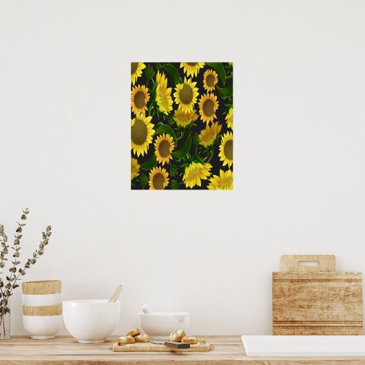 Sonnenblume Poster (Küche)