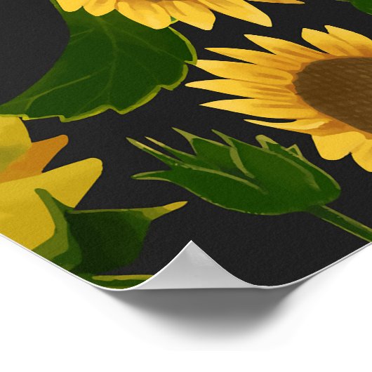 Sonnenblume Poster (Ecke)
