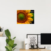 Sonnenblume Poster (Heimbüro)