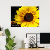 Sonnenblume Poster (Heimbüro)