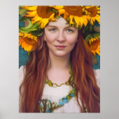 Sonnenblume Poster (Vorne)