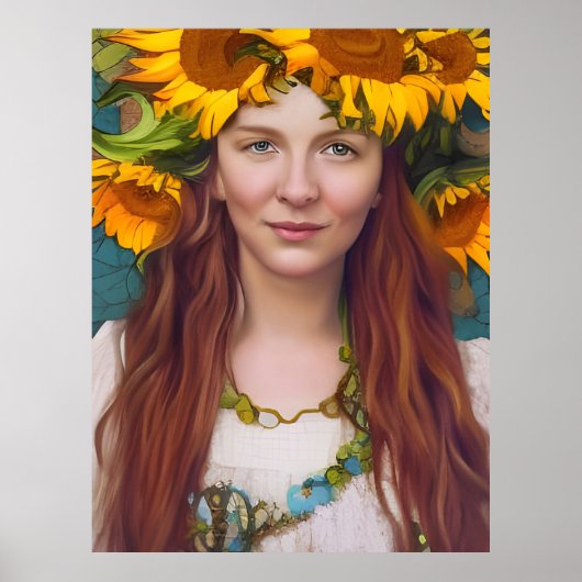 Sonnenblume Poster (Vorne)