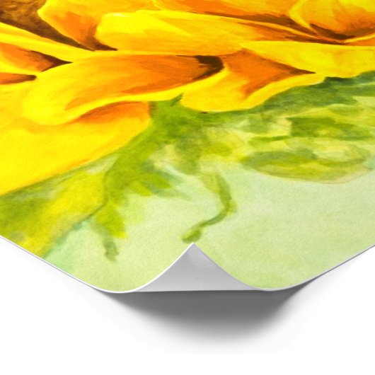 Sonnenblume Poster (Ecke)