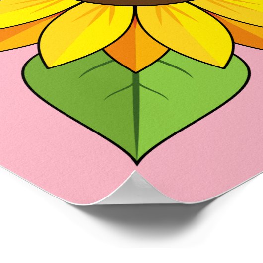 Sonnenblume Poster (Ecke)