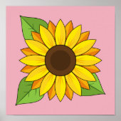 Sonnenblume Poster (Vorne)