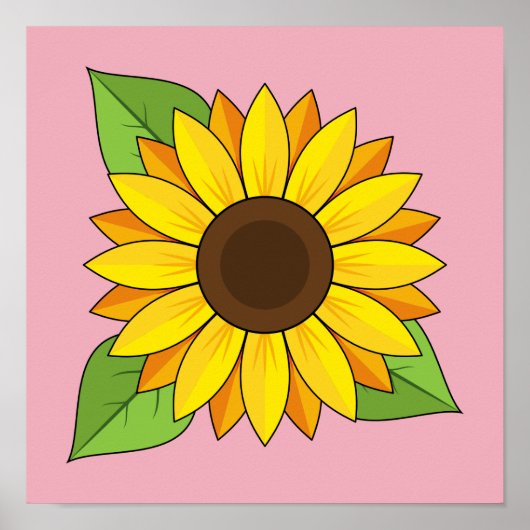Sonnenblume Poster (Vorne)