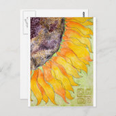 Sonnenblume Postkarte (Vorne/Hinten)