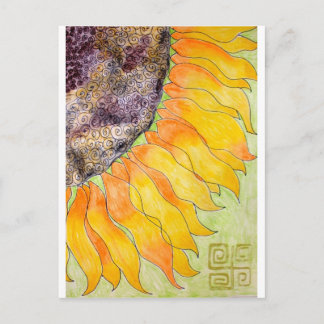 Sonnenblume Postkarte