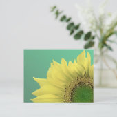 Sonnenblume Postkarte (Stehend Vorderseite)