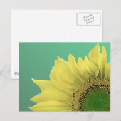 Sonnenblume Postkarte (Vorne/Hinten)