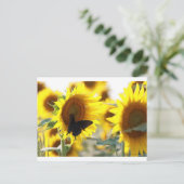 Sonnenblume Postkarte (Stehend Vorderseite)