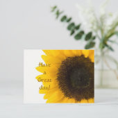 Sonnenblume Postkarte (Stehend Vorderseite)