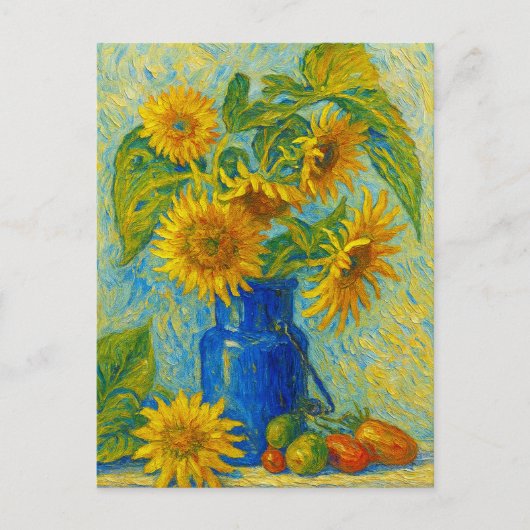 Sonnenblume Postkarte (Vorderseite)
